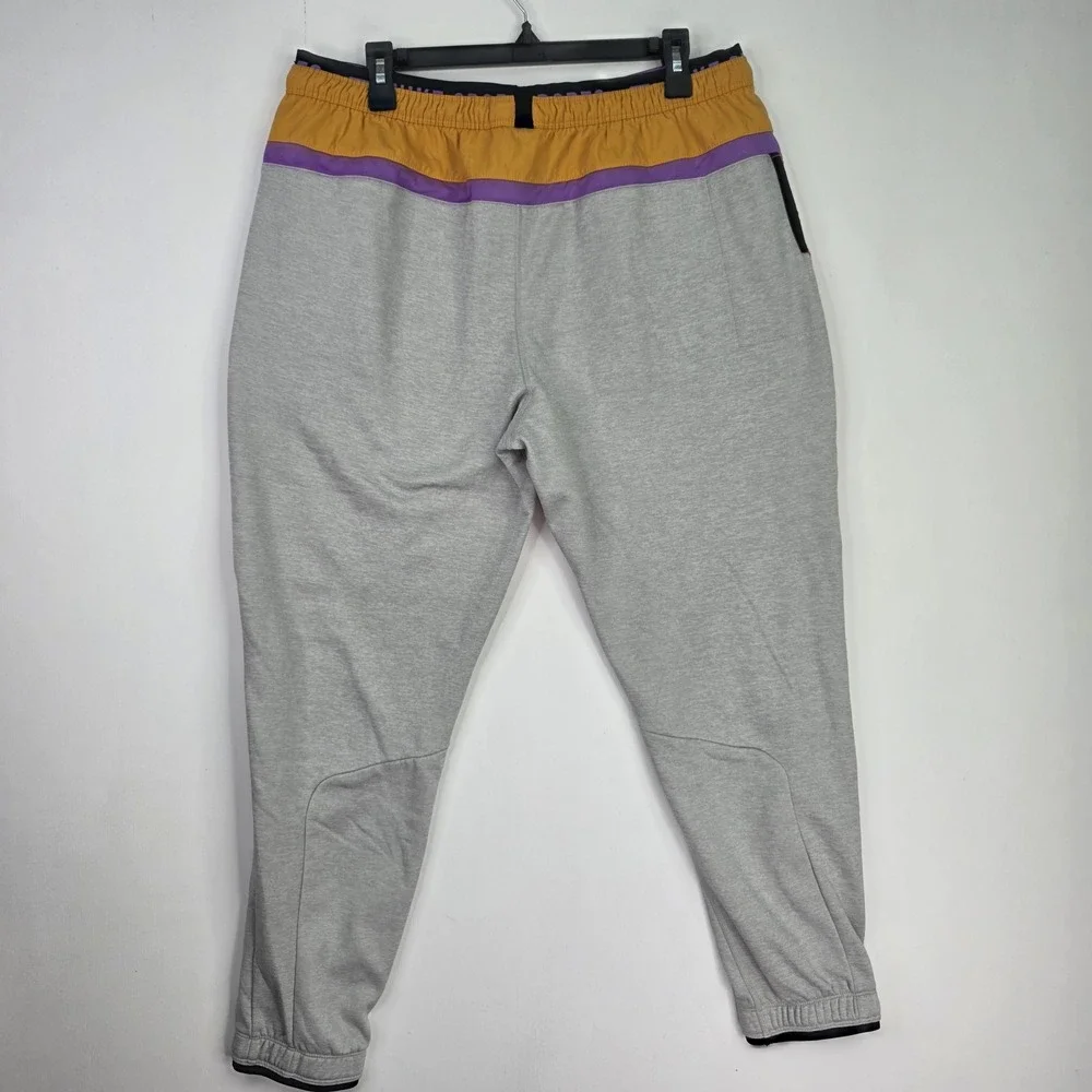 NIke‎ Therma Fleece Training Track Pants Retro Orange & Gray Men's XL BV4523-050